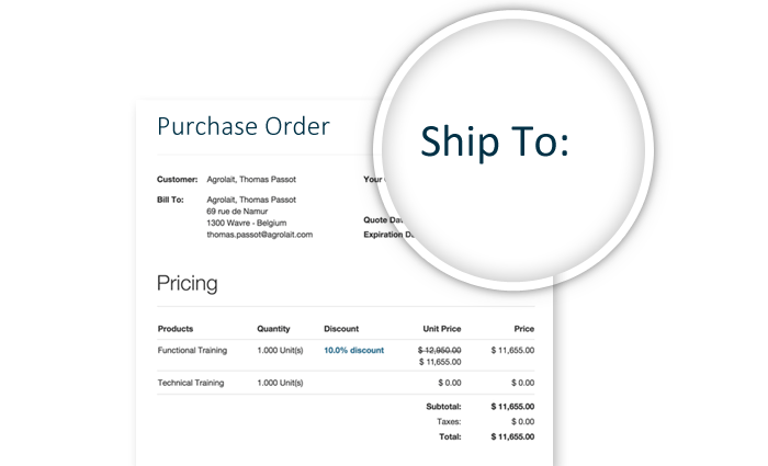 FlexSystem trading system erp purchase order